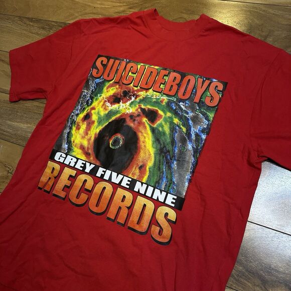 $uicideboy$ G59 Record 2023 Hurricane Merch Drop Short Sleeve Graphic Shirt Sz L - Picture 3 of 16